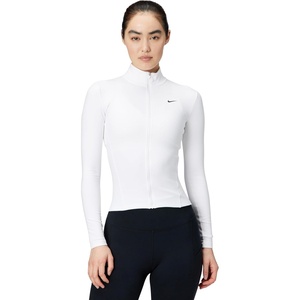 Nike Women’s One Fitted Dri-fit Full-zip Jacket(White/Black)