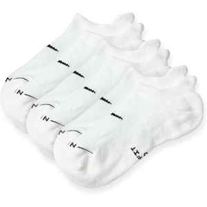 Nike Unisex Adult Everyday Elevated No-Show Socks (3-Pack) | Mens & Womens(White/Black)