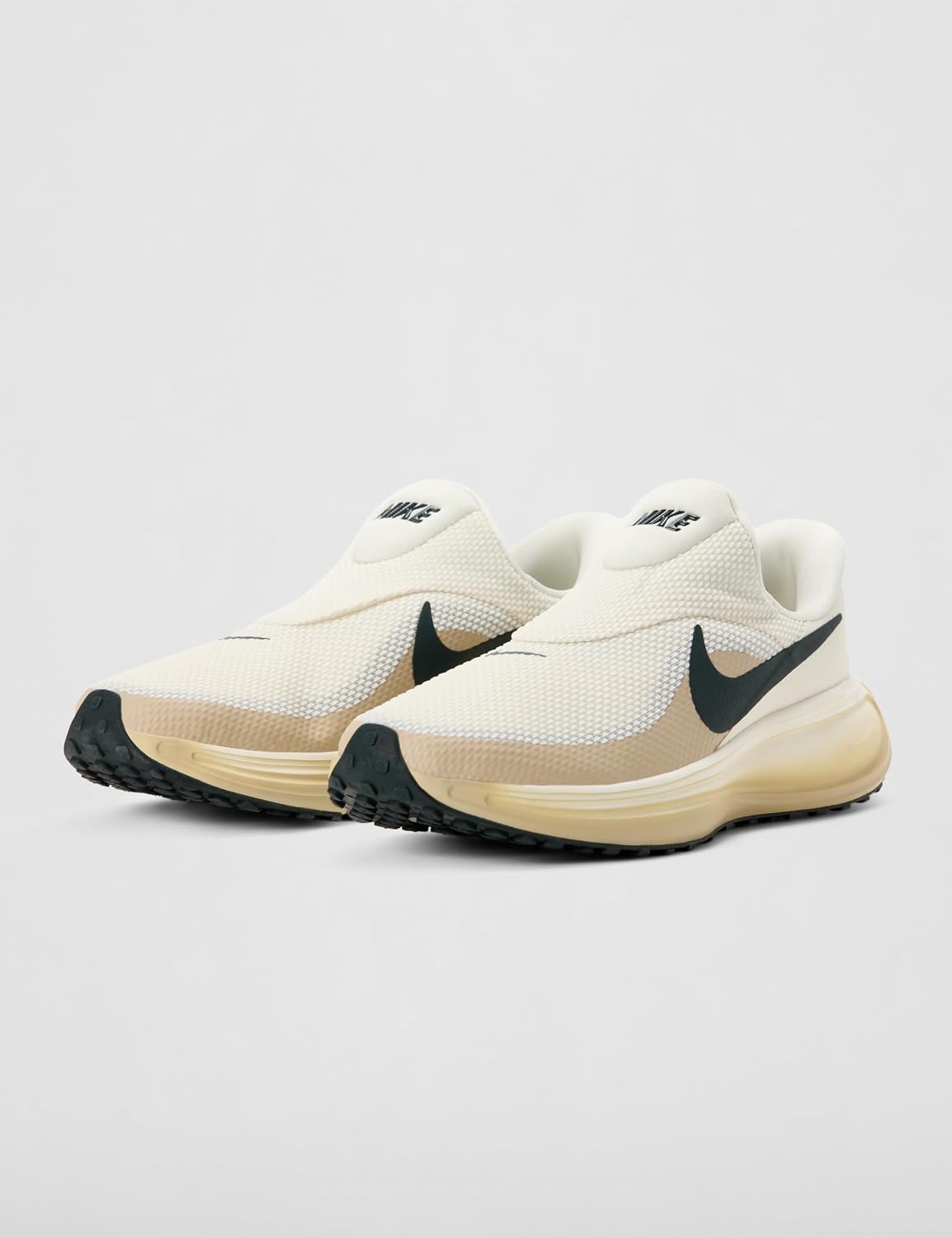 image:imageNike Mens Revolution 8 Easy On Road Running ShoesPale IvoryBlack SpruceSailLinen
