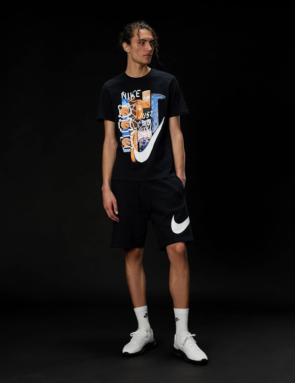 image:imageNike Mens Sportswear Basketball Graphic TShirtBlack