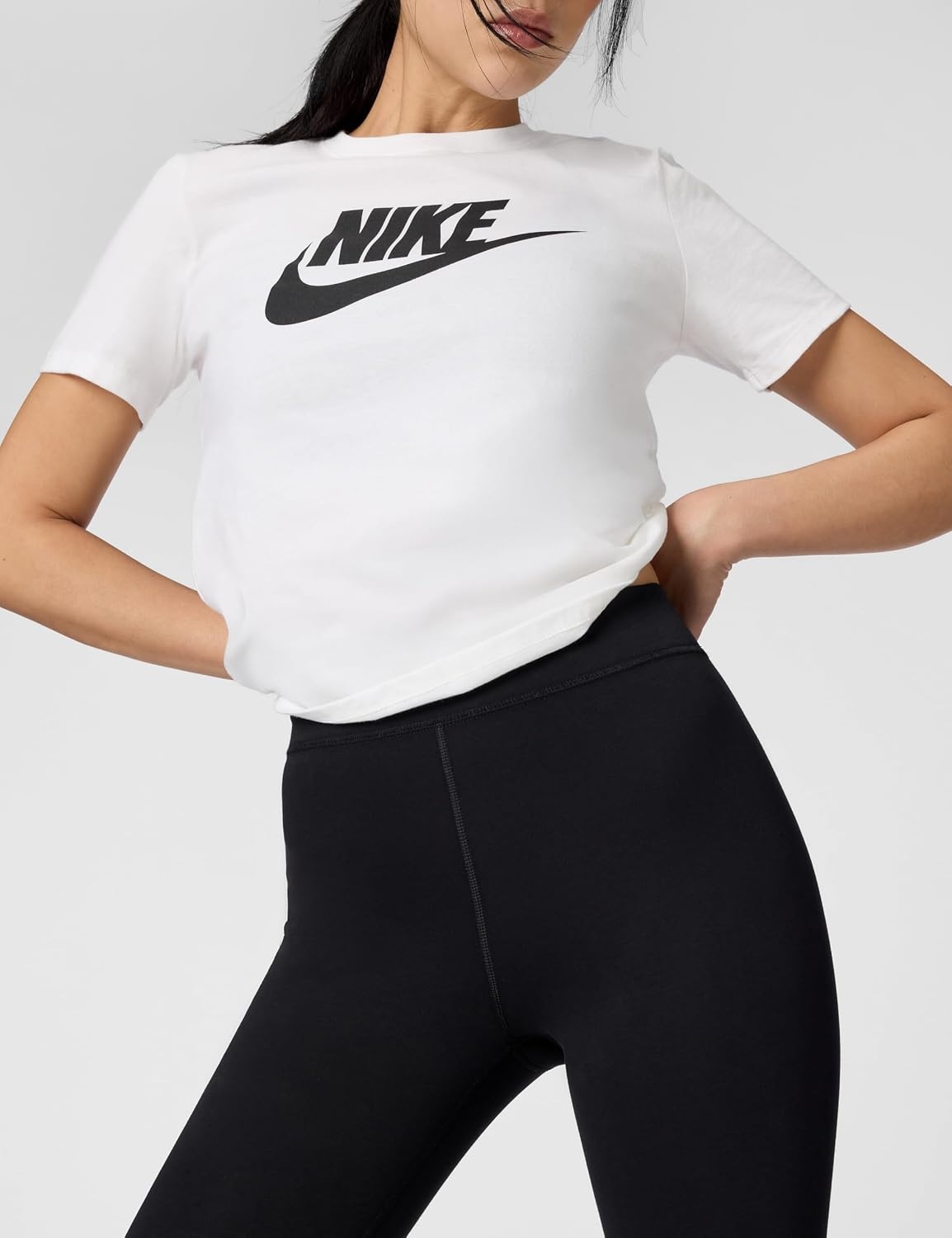 image:imageNike Womens Sportswear Classic HighWaisted 78 LeggingsBlackSail