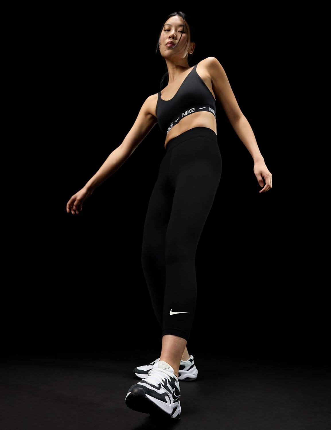 image:imageNike Womens Sportswear Classic HighWaisted 78 LeggingsBlackSail