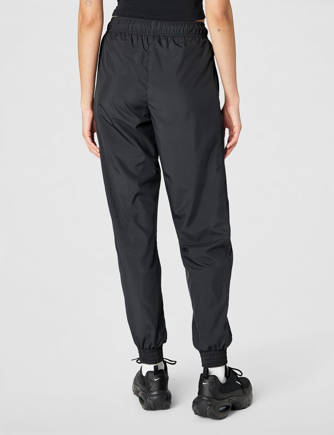 image:imageNike Womens Sportswear Classic Woven Protection UV MidRise Loose JoggersBlackWhite