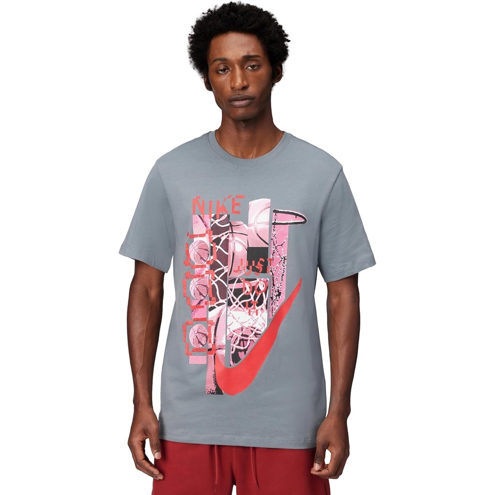 image:imageNike Mens Sportswear Basketball Graphic TShirtCool Grey