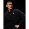 Nike Men’s Club Fleece Half Zip(Black/Black/White)