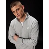 Nike Men’s Club Fleece Half Zip(Dark Grey Heather/Light Smoke Grey/White)