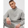 Nike Men’s Club Fleece Half Zip(Dark Grey Heather/Light Smoke Grey/White)
