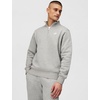 Nike Men’s Club Fleece Half Zip(Dark Grey Heather/Light Smoke Grey/White)