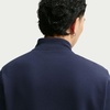 Nike Men’s Club Fleece Half Zip(Obsidian/Obsidian/White)