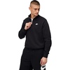 Nike Men’s Club Fleece Half Zip(Black/Black/White)