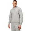 Nike Men’s Club Fleece Half Zip(Dark Grey Heather/Light Smoke Grey/White)