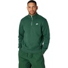 Nike Men’s Club Fleece Half Zip(Fir/Fir/White)