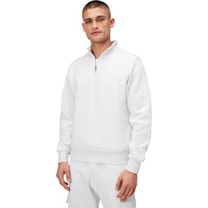 Nike Men’s Club Fleece Half Zip(Birch Heather/White/White)