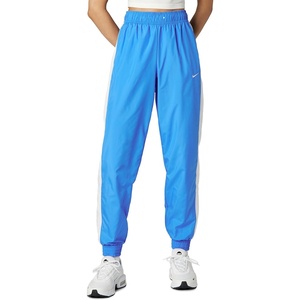 Nike Women’s Sportswear Classic Woven Protection UV Mid-Rise Loose Joggers(Light Photo Blue/White/Sail)