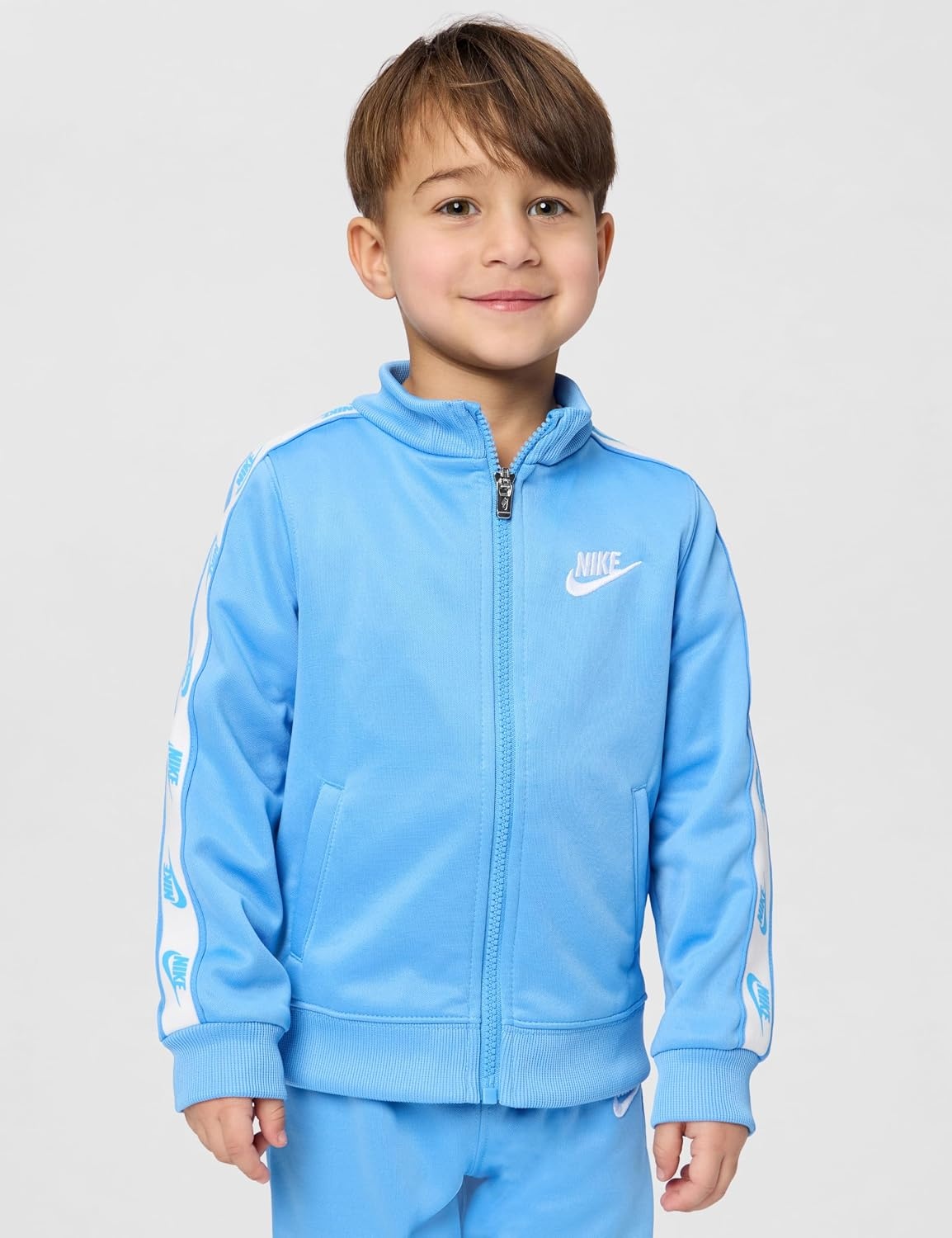 image:imageNike Kids DriFIT Logo Taping Full Zip 2Piece Outfit SetUniversity Blue