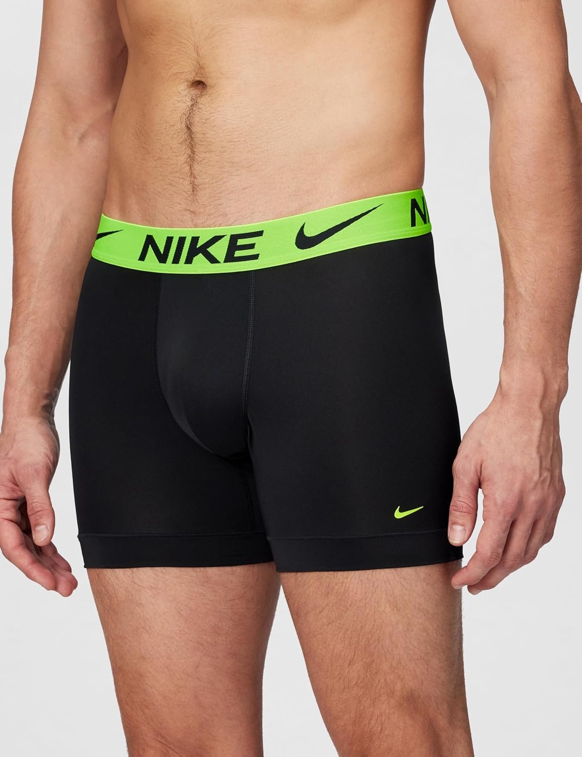image:imageNike Mens Essential Micro Stretch Boxer Brief Underwear 3packBlackVolt WbCool Grey WbUniversity Red Wb