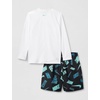 Nike Boys’ Long Sleeve Top & Short Set(Black)