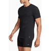 Nike Men’s Essential Cotton Stretch Short Sleeve Crewneck Undershirts (2-Pack)(Black/Black)