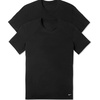 Nike Men’s Essential Cotton Stretch Short Sleeve Crewneck Undershirts (2-Pack)(Black/Black)