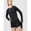 Nike Women’s One Classic Dri-FIT Long-Sleeve Top(Black/White)