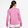Nike Women’s One Classic Dri-FIT Long-Sleeve Top(Pink Rise/White)