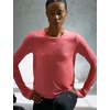 Nike Women’s One Classic Dri-FIT Long-Sleeve Top(Sea Coral/White)