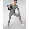 Nike Women’s One Classic Dri-FIT Long-Sleeve Top(Smoke Grey/Heather)