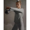 Nike Women’s One Classic Dri-FIT Long-Sleeve Top(Smoke Grey/Heather)