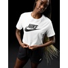 Nike Women’s Sportswear Essential Cropped Logo T-Shirt(White/Black)