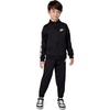 Nike Kids’ Dri-FIT Logo Taping Full Zip 2-Piece Outfit Set(Black)
