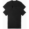 Nike Men’s Essential Cotton Stretch Short Sleeve Crewneck Undershirts (2-Pack)(Black/Black)