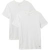 Nike Men’s Essential Cotton Stretch Short Sleeve Crewneck Undershirts (2-Pack)(White/White)