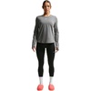 Nike Women’s One Classic Dri-FIT Long-Sleeve Top(Smoke Grey/Heather/White)