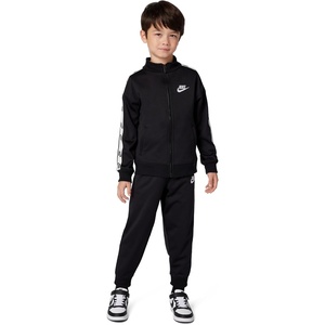 Nike Kids’ Dri-FIT Logo Taping Full Zip 2-Piece Outfit Set(Black)