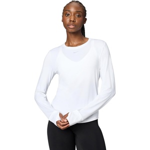 Nike Women’s One Classic Dri-FIT Long-Sleeve Top(White)