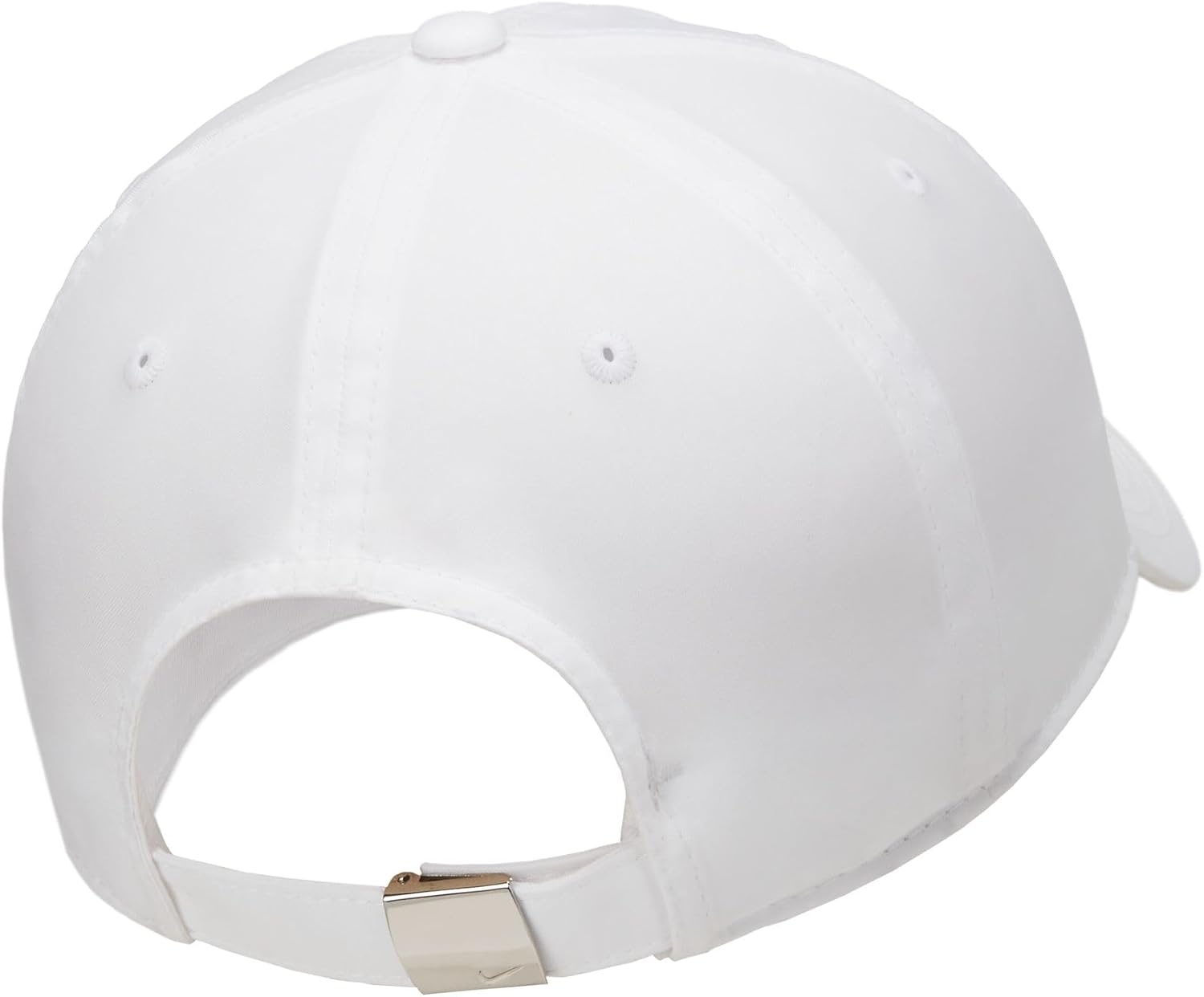image:imageNike Adult DriFIT Club Unstructured Metal Swoosh Cap Hat Mens and WomensWhiteMetallic Silver