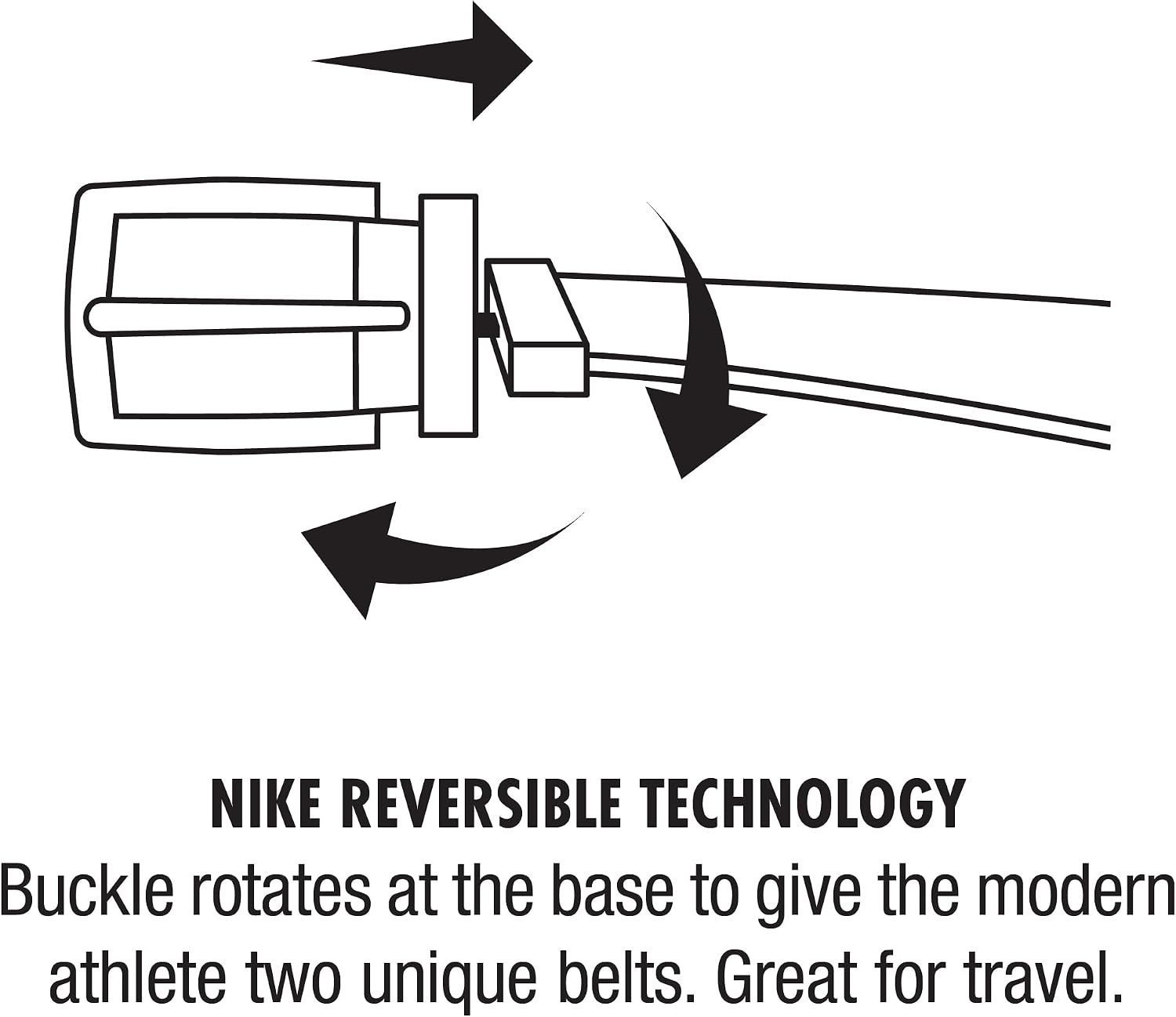 image:imageNike Mens Classic Reversible BeltBlackWhite Perf