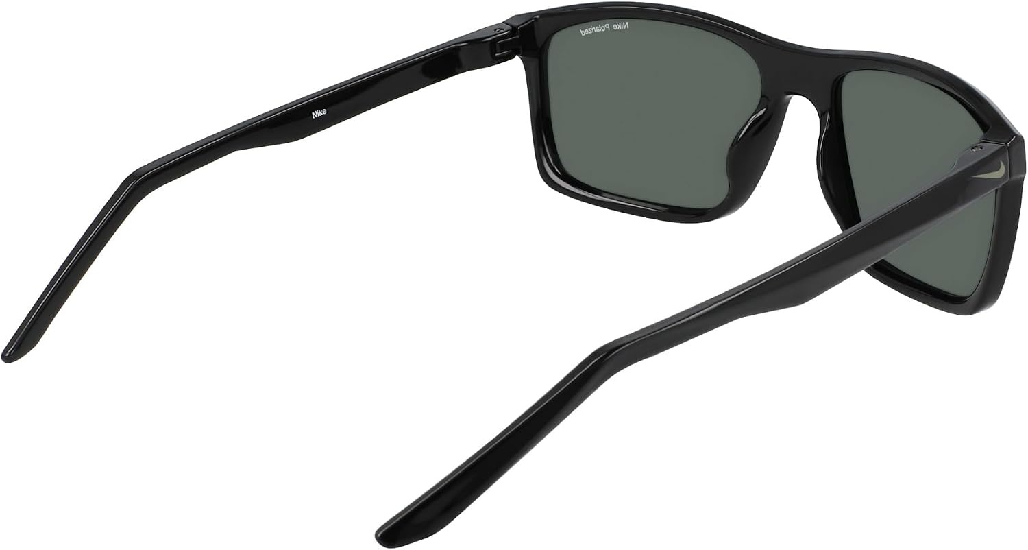 image:imageNike Unisex Fire Large Polarized Rectangular SunglassesBlack Polar Green