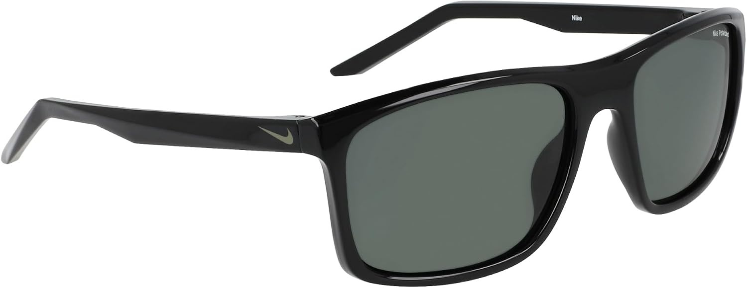image:imageNike Unisex Fire Large Polarized Rectangular SunglassesBlack Polar Green