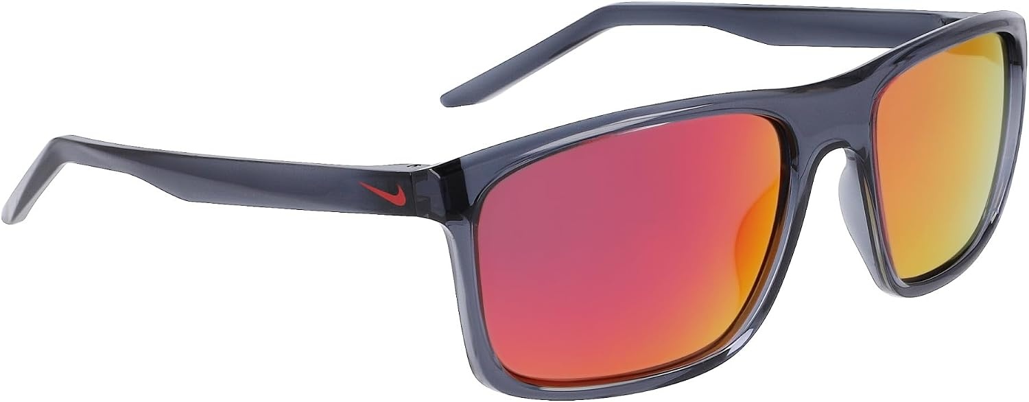 image:imageNike Unisex Fire Large Polarized Rectangular SunglassesDark GreyPolar Red Flash