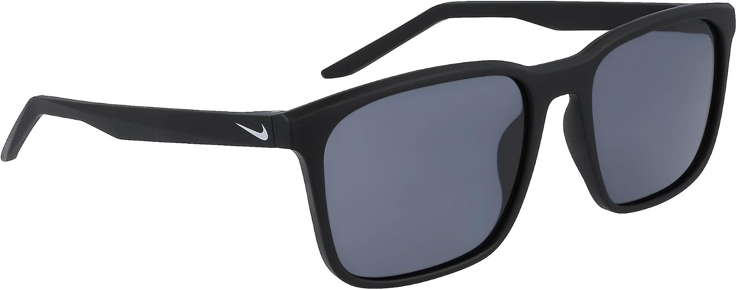 image:imageNike Unisex Rave Polarized Square SunglassesMatte BlackPolar Grey