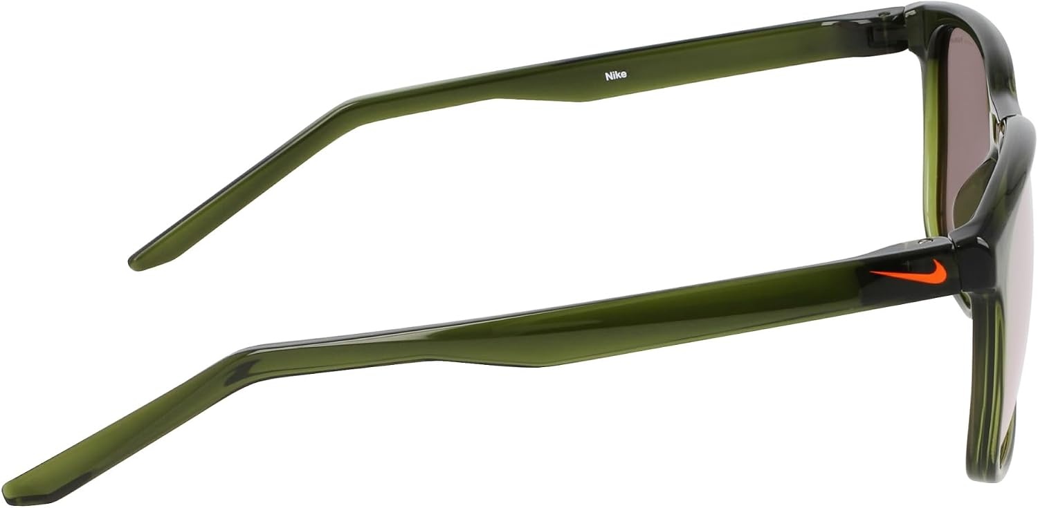 image:imageNike Unisex Rave Polarized Square SunglassesMedium Olive Polar Orange Mir