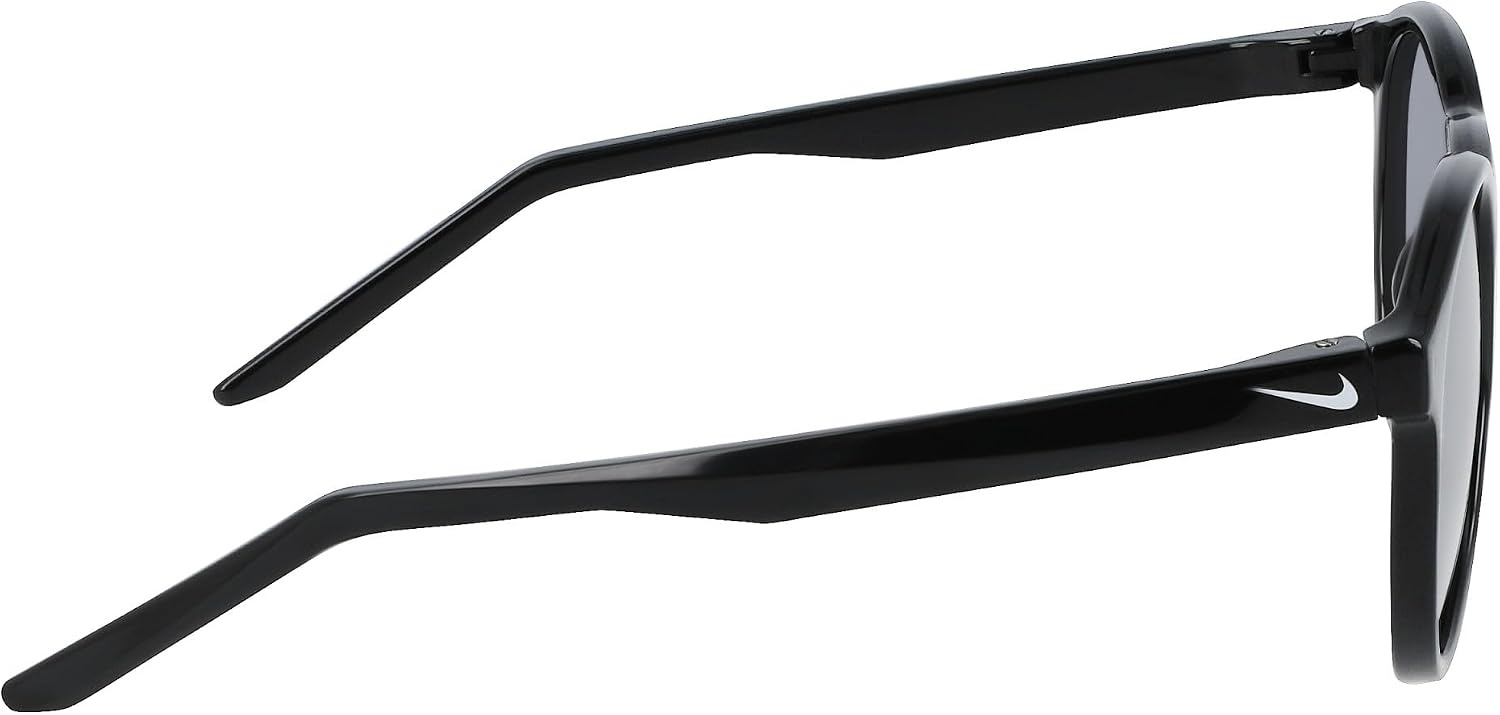 image:imageNike Unisex Swerve Polarized Round SunglassesBlackPolar Silver Flash