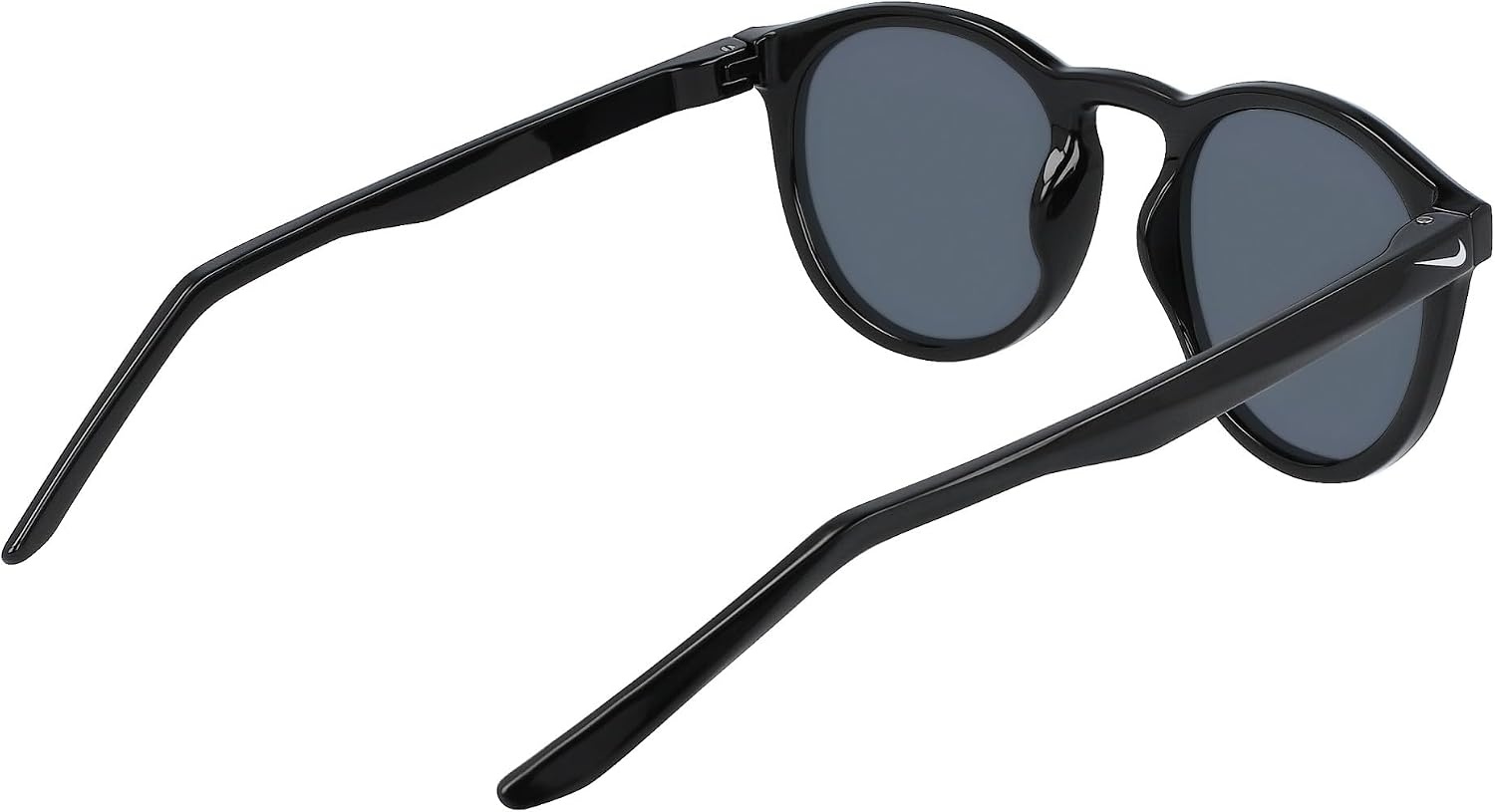 image:imageNike Unisex Swerve Polarized Round SunglassesBlackPolar Silver Flash