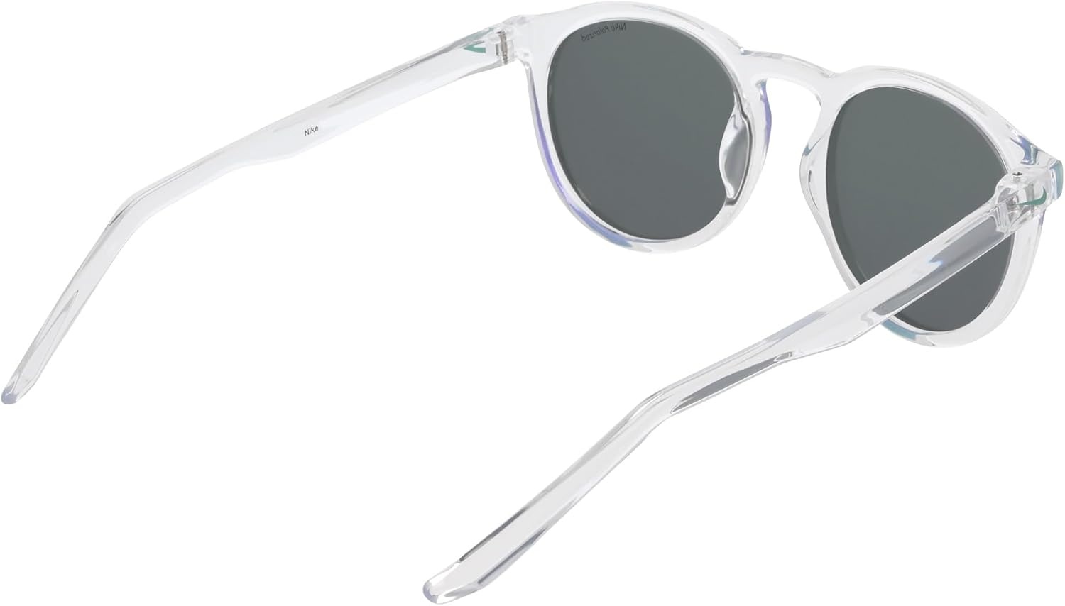 image:imageNike Unisex Swerve Polarized Round SunglassesClear Polar Purple Mirror