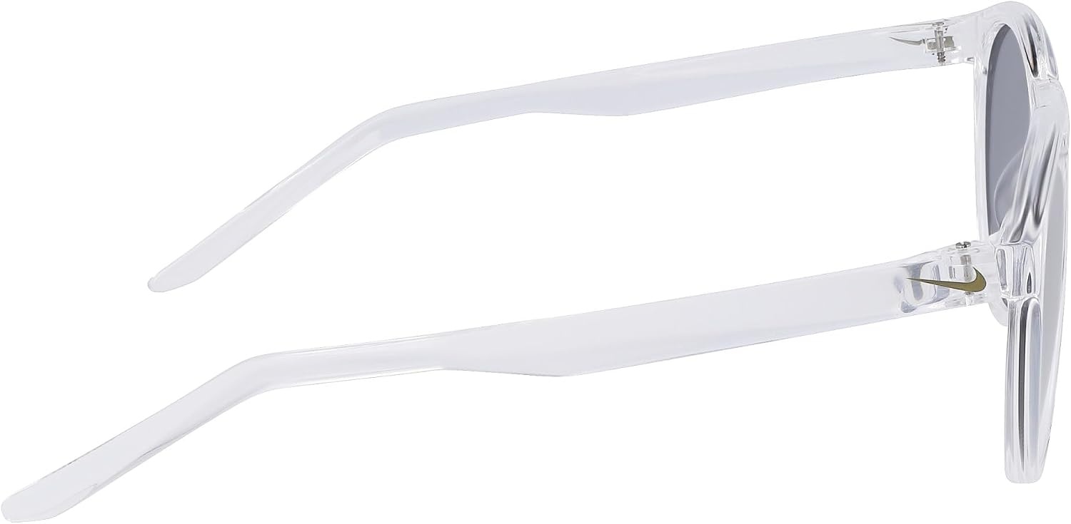 image:imageNike Unisex Swerve Polarized Round SunglassesClearPolar Silver Flash