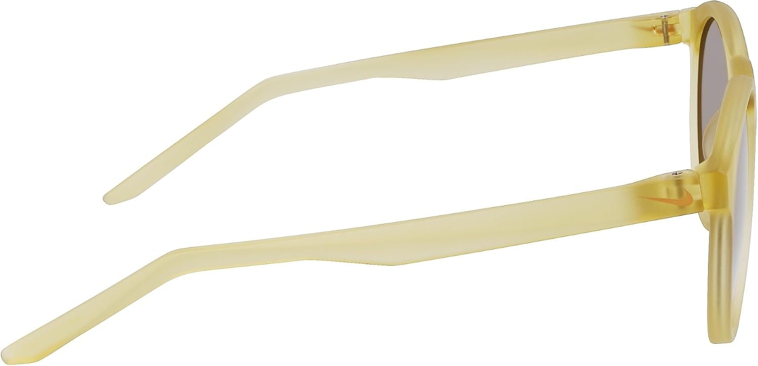 image:imageNike Unisex Swerve Polarized Round SunglassesMatte Team GoldPolar Brown