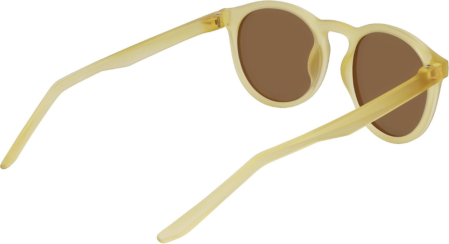 image:imageNike Unisex Swerve Polarized Round SunglassesMatte Team GoldPolar Brown