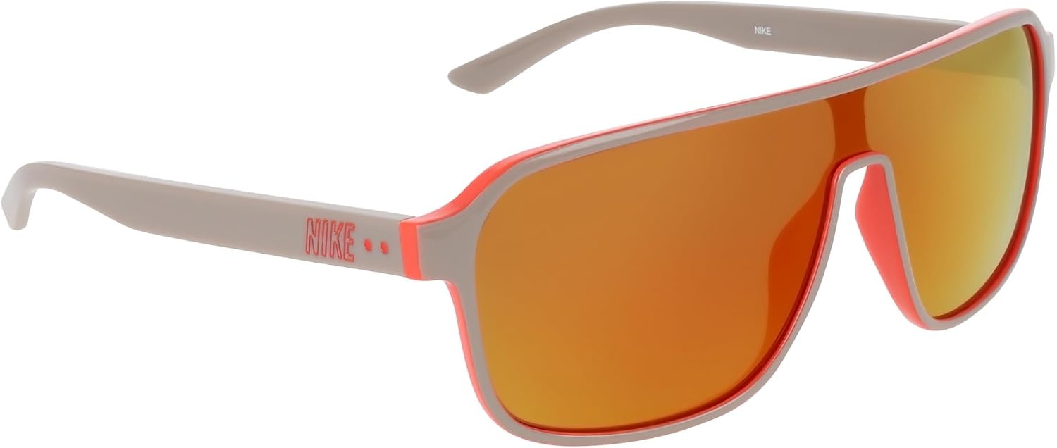 image:imageNike Unisex Vintage Flyer Mirrored Aviator SunglassesCollege Grey Orange Flash