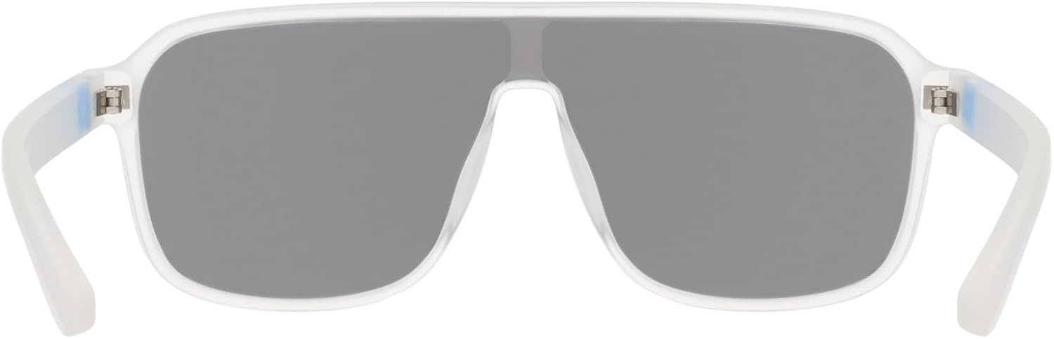 image:imageNike Unisex Vintage Flyer Mirrored Aviator SunglassesMatte Clear  Blue Mirror